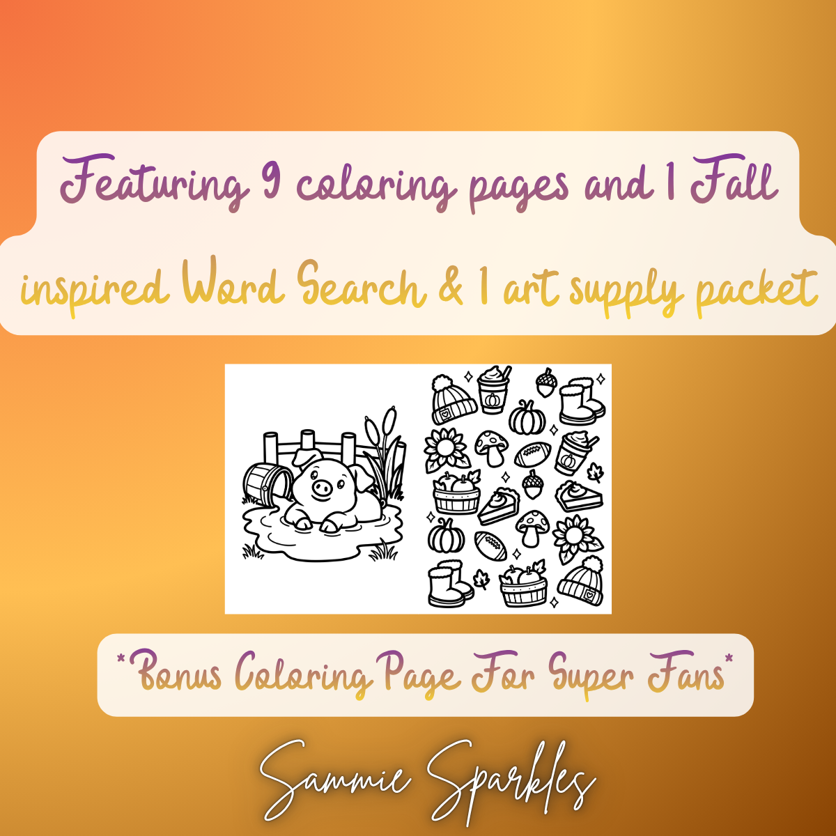 Volume 5: Sparkle Coloring Club Monthly Pages