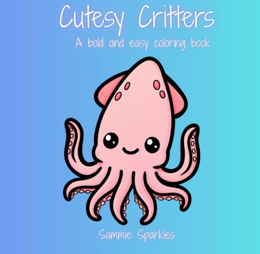 Cutesy Critters - A Bold and Easy Coloring Book