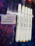 5 Pack Mystery SFAIH Brush Tip Alcohol Markers!
