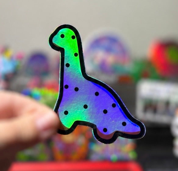 3 inch Holographic Dino Nugget Sticker