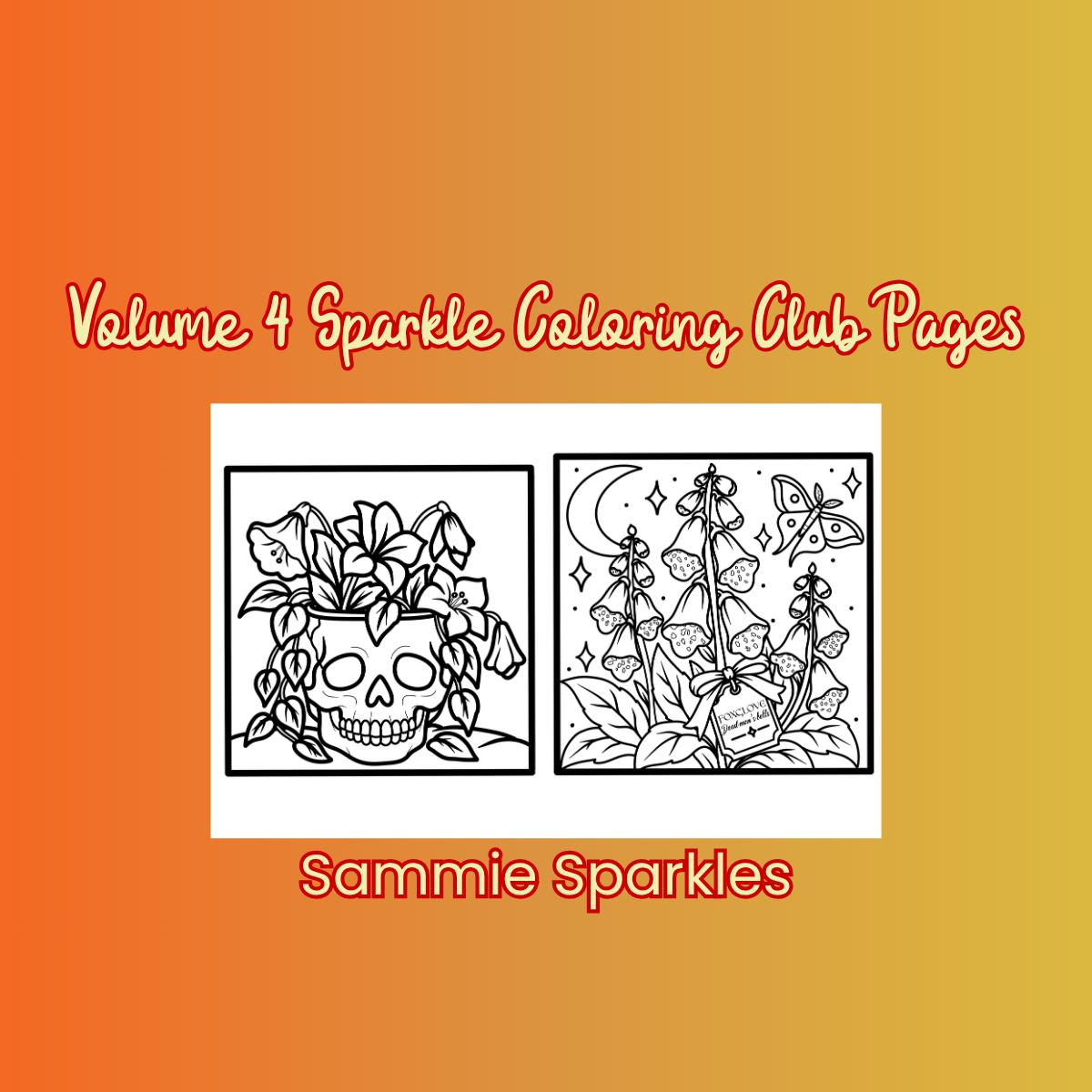 Volume 4: Sparkle Coloring Club Monthly Pages